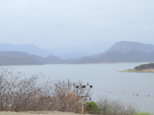 A view across the norther end of Dique Cabra Corral.